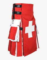 SWISS FLAG TACTICAL KILT UTILITY - Scottish Kilt Jacket™ USA-UK